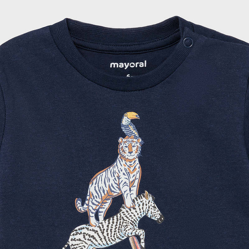 21-01002-056-800-6 Mayoral Βρεφική Μπούζα για Αγόρι Μπλε 21-01002-056 - Image 3