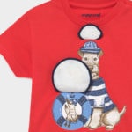 Mayoral Βρεφική Μπλούζα για Αγόρι Κόκκινο 21-01007-012 - Image 3