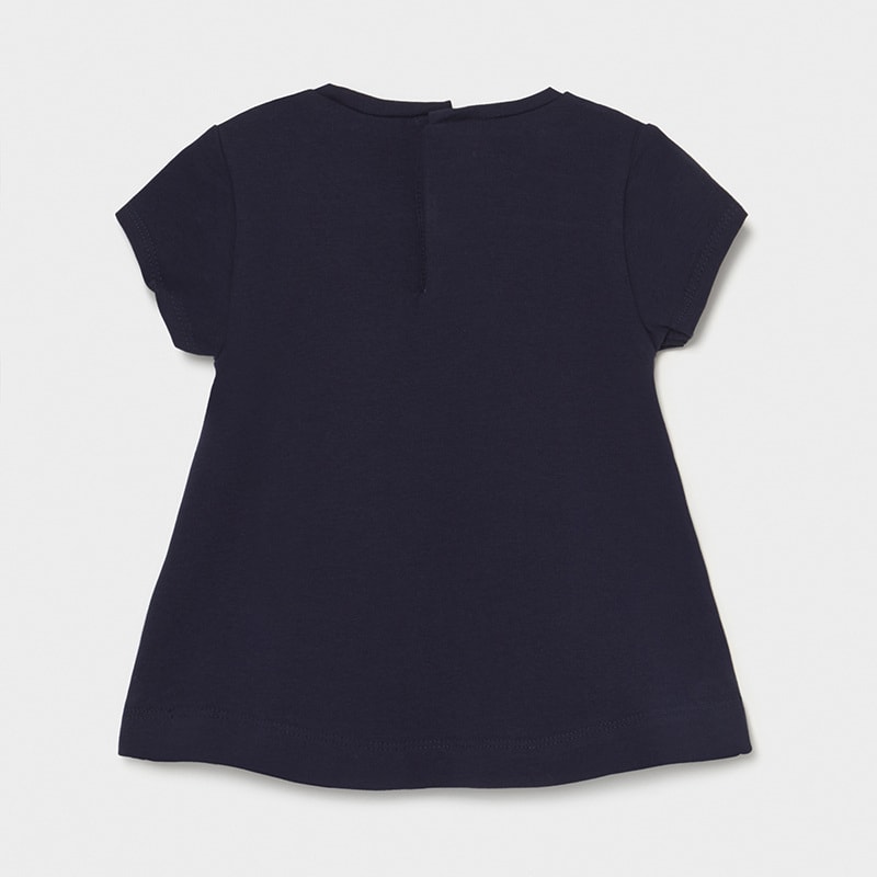 21-01088-057-800-5 Mayoral Βρεφική Μπλούζα Κοντομάνικη για Κορίτσι Μπλε 12-01088-057 - Image 3