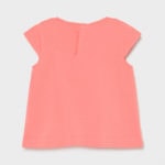 Mayoral - Βρεφική Μπλούζα Κοντομάνικη για Κορίτσι Κοραλί 12-01093-028 - Image 2