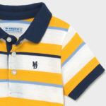 Mayoral Βρεφικό Πόλο Μπλουζάκι για Αγόρι Κίτρινο Ριγέ 21-01107-093 - Image 3