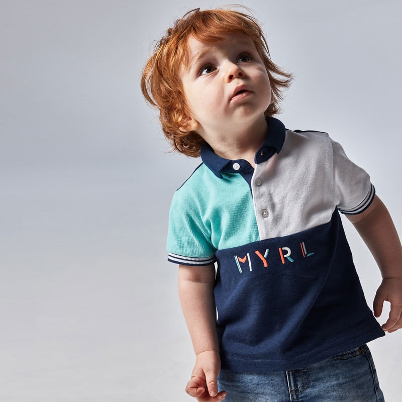 21-01110-020-800-3 Mayoral Βρεφικό Πόλο Κοντομάνικο για Αγόρι Πολύχρωμο 21-01110-020 - Image 1