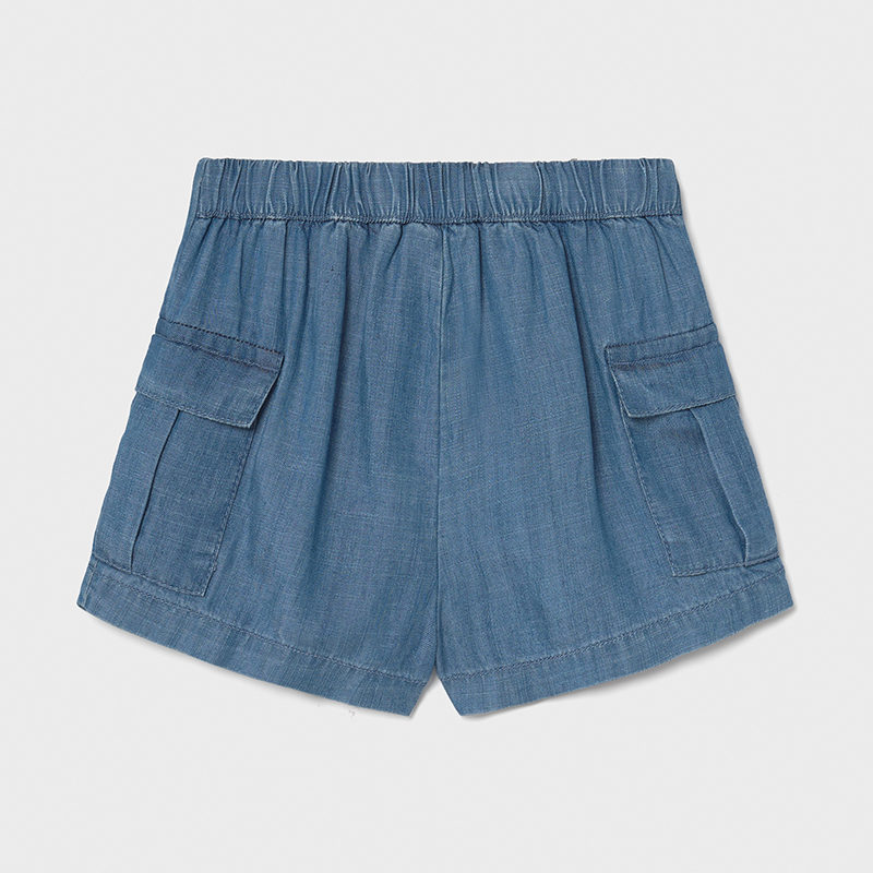 21-01226-085-800-5 Mayoral  Βρεφικό Σορτς για Κορίτσι Μπλε 12-01226-085 - Image 2