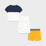 Mayoral Βρεφικό Σετ 3 Τεμαχίων για Αγόρι Λευκό-Πορτοκαλί 21-01668-027 - Image 2