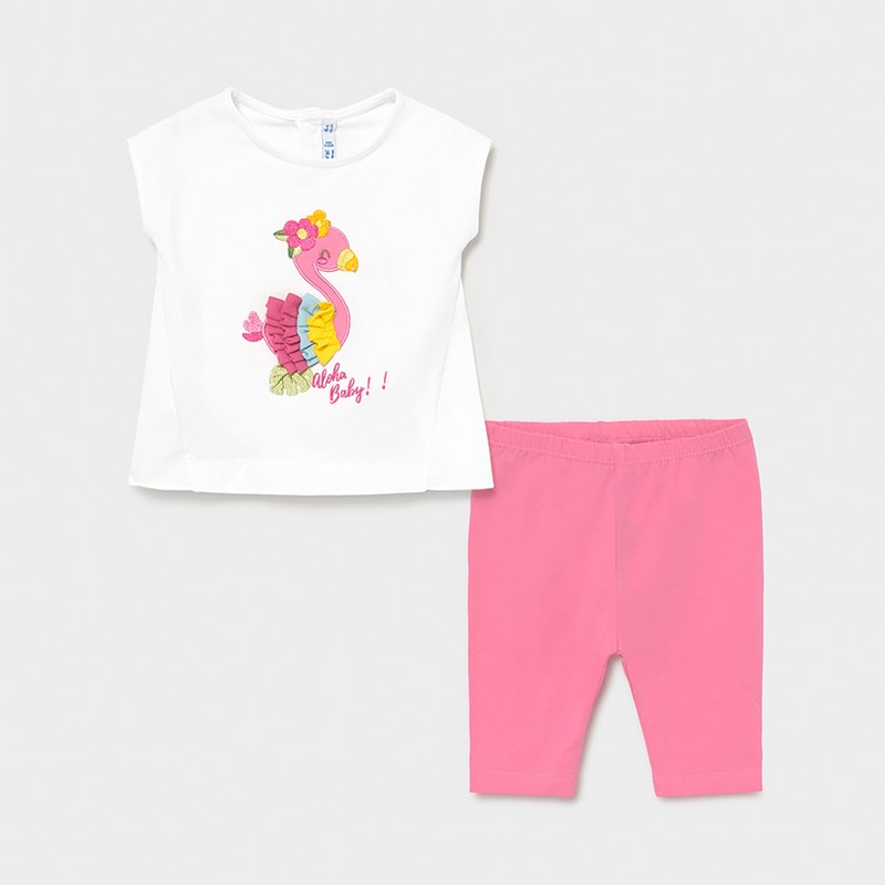 21-01798-083-800-4 Mayoral Βρεφικό Σετ Κολάν για Κορίτσι Ροζ 12-01798-083 - Image 1