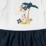 Mayoral Παιδικό Σετ Φόρεμα για Κορίτσι Λευκό-Μπλε 12-01976-061 - Image 2