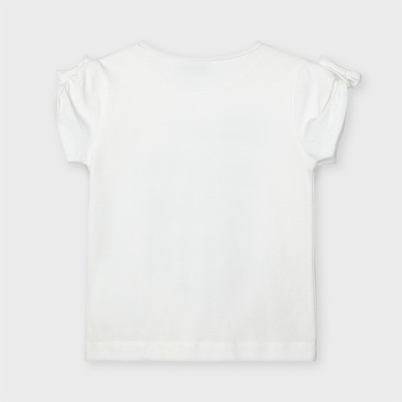 21-03007-037-800-5 Mayoral Παιδική Μπλούζα για Κορίτσι Λευκή 12-03007-037 - Image 4