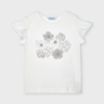 Mayoral Παιδικό Μπλουζάκι για Κορίτσι Λευκό 12-03019-028