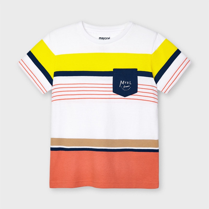 21-03038-032-800-4 Mayoral Παιδική Μπλούζα για Αγόρι Πολύχρωμη Ριγέ 21-03038-032 - Image 2