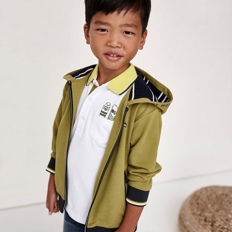 21-03107-084-800-2 Mayoral Παιδική Μπλούζα Πόλο για Αγόρι Λευκή 21-03107-084 - Image 1