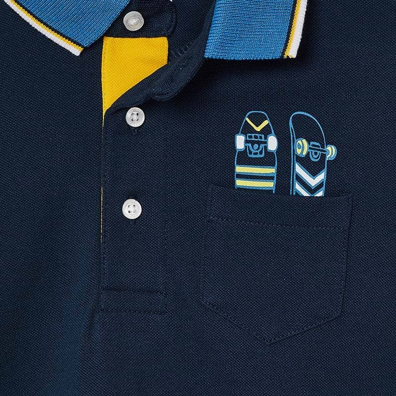 21-03107-086-800-6 Mayoral Παιδική Μπλούζα Πόλο για Αγόρι Μπλε 21-03107-086 - Image 3