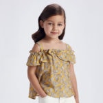 Mayoral Παιδική Πουκαμίσα για Κορίτσι Κίτρινη 12-03195-011