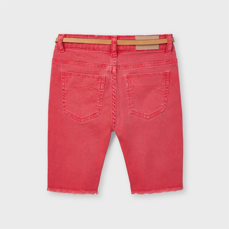 21-03201-088-800-5 Mayoral Παιδικό Παντελόνι Κάπρι για Κορίτσι Κόκκινο 21-03201-088 - Image 2