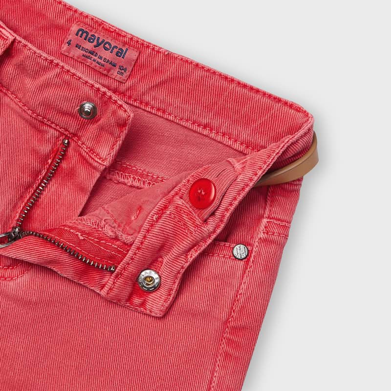 21-03201-088-800-6 Mayoral Παιδικό Παντελόνι Κάπρι για Κορίτσι Κόκκινο 21-03201-088 - Image 3
