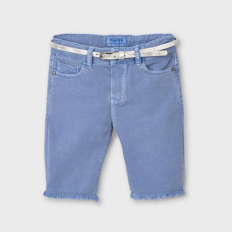 21-03201-090-800-4 Mayoral Παιδικό Παντελόνι Κάπρι για Κορίτσι Μπλε 21-03201-090 - Image 1