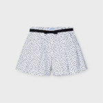 Mayoral Παιδικό Σορτσάκι για Κορίτσι Λευκό Πουά 21-03204-053