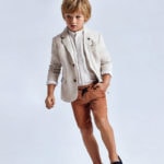 Mayoral Παιδική Βερμούδα Λινή για Αγόρι Καφέ 21-03224-016