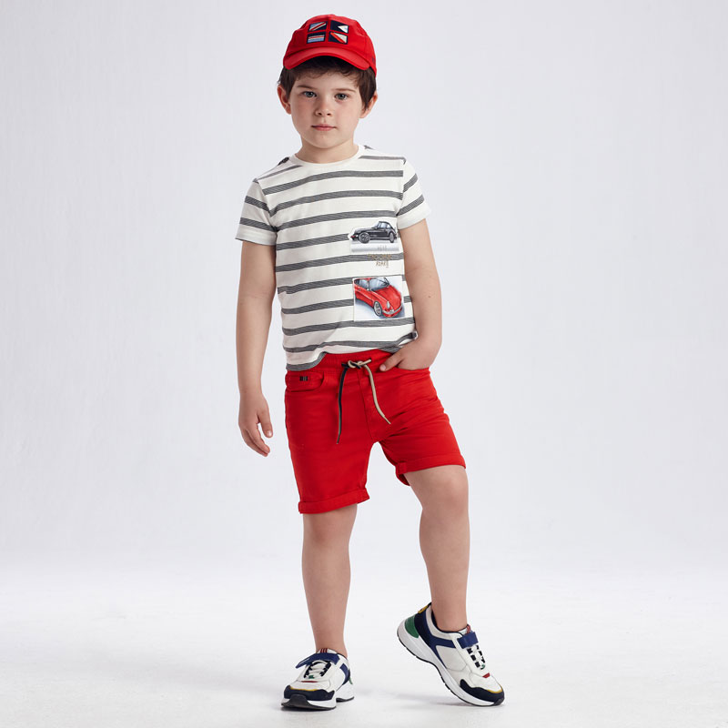 21-03238-091-800-1 Mayoral Παιδική Βερμούδα για Αγόρι Κόκκινο 21-03238-093 - Image 1