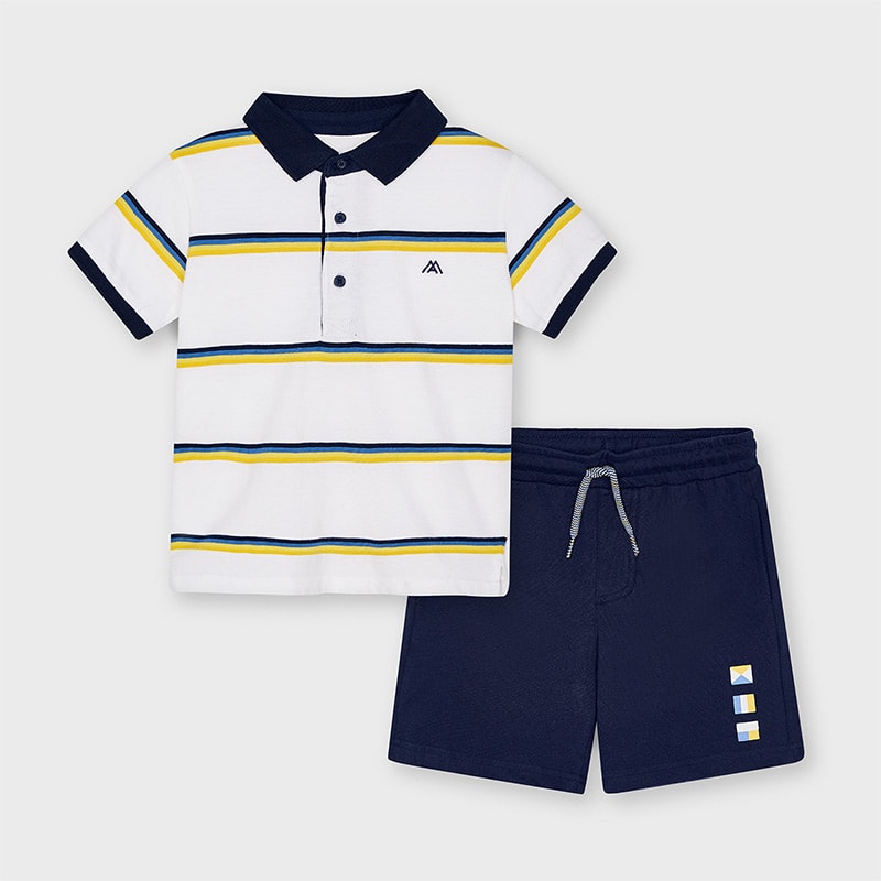 21-03640-022-800-4 Mayoral Παιδικό Σετ για Αγόρι Λευκό 21-03640-022 - Image 1