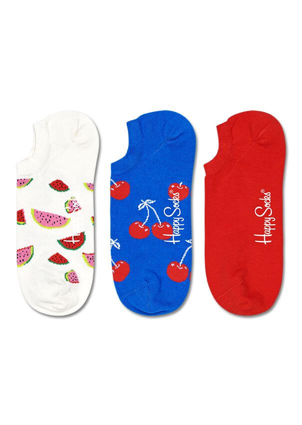 FRU39-1300 Happy Socks - 3-Pack Fruit No Show Sock FRU39-1300 - Image 1