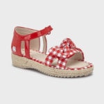 Mayoral Παιδικά Σανδάλια καρό για Κορίτσι Κόκκινο 12-45283-046