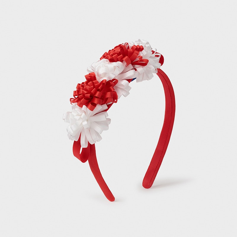 στεκα-λουλουδια-baby-κοριτσι_id_21-10029-053-800-4 Mayoral Παιδική Στέκα με λουλούδια για Κορίτσι Κόκκινη 10029 - Image 1