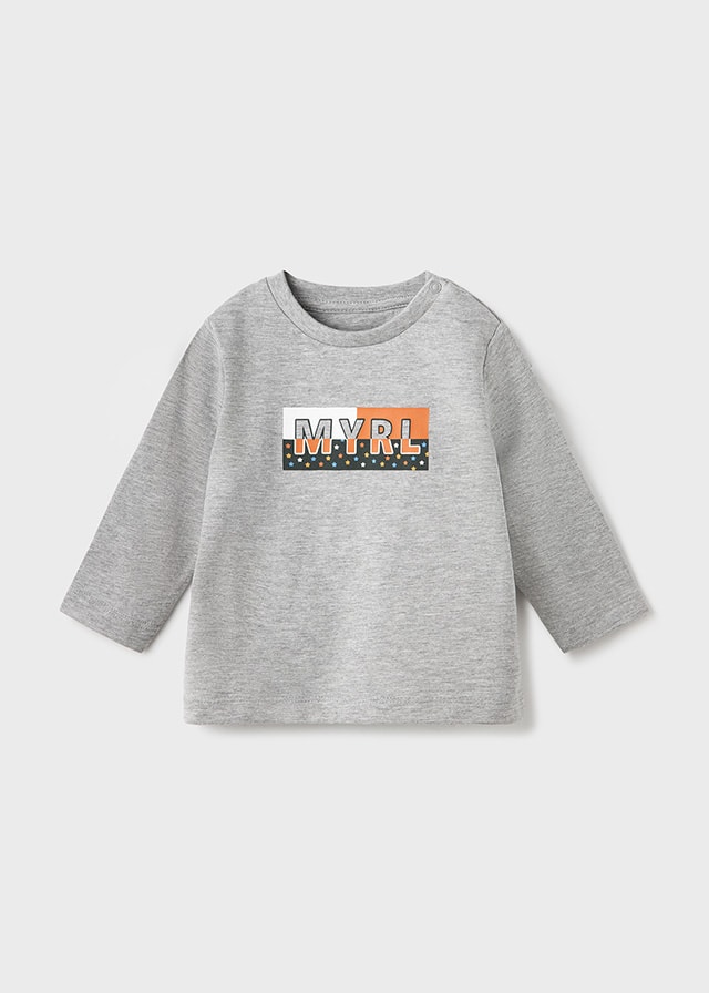 11-00108-047-L-4 Mayoral Βρεφική Μπλούζα για Αγόρι Γκρι 12-0108-047 - Image 1