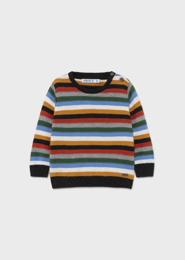 11-02378-030-L-4 Mayoral Βρεφικό Ζέρσεϊ για Αγόρι Πολύχρωμο Ριγέ 21-02378-030 - Image 2