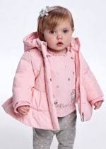 Mayoral Βρεφικό Μπουφάν ECOFRIENDS για κορίτσι Ροζ 12-02438-027
