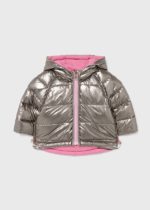 Mayoral Βρεφικό Μπουφάν Διπλής όψεως για κορίτσι Χρυσό-Ροζ 12-02441-023 - Image 3