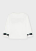 Mayoral Παιδική Μπλούζα  μακρυμάνικη απλικέ για Αγόρι  Άσπρη  21-04080-094 - Image 3