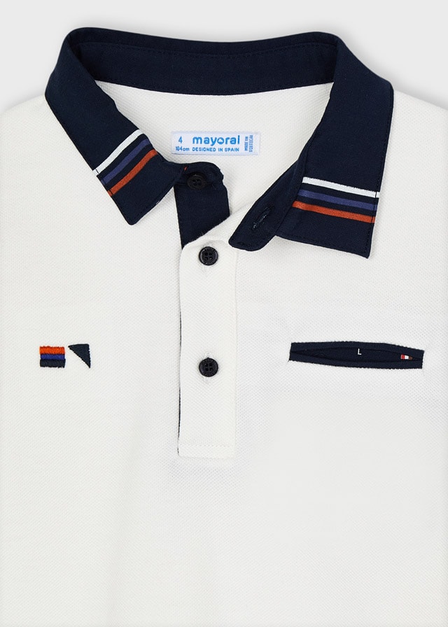11-04161-059-L-6 Mayoral  Παιδικό Πόλο μακρυμάνικο για Αγόρι Εκρού 11-04161-059 - Image 4