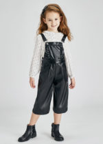 Mayoral Παιδική Σαλοπέτα μακριά πολυδερματίνη για Κορίτσι Mαύρο  11-04601-002