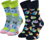 Happy Socks Adults - 2-Pack Happy Birthday Socks Gift Set XBIR02-0200 - Image 3