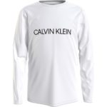 Calvin Klein Kids Παιδική Μπλούζα INSTITUTIONAL LS για Αγόρι Άσπρο IB0IB00599-YAF