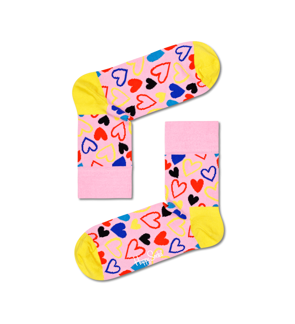 IHU13-3000 Happy Socks Adults - I Heart U Half Crew Sock - 1/2 CREW IHU13-3000 - Image 1