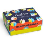 Happy Socks Adults - 2-Pack Happy Birthday Socks Gift Set XBIR02-0200