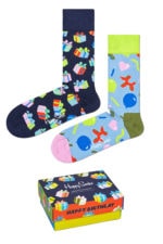 Happy Socks Adults - 2-Pack Happy Birthday Socks Gift Set XBIR02-0200 - Image 2