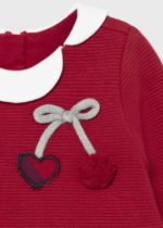 Mayoral Βρεφικό Φόρεμα ECOFRIENDS για κορίτσι Κόκκινο 12-02806-084 - Image 4