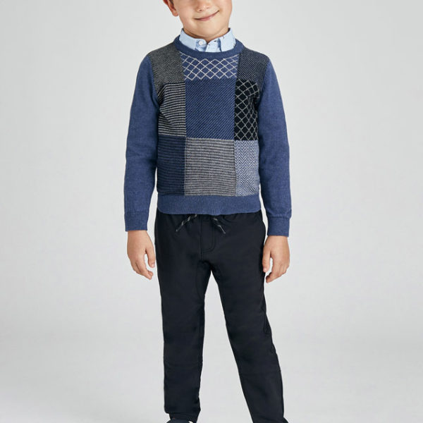 Mayoral Παιδικό Παντελόνι Υφασμάτινο για Αγόρι Μαύρο 12-04567-003