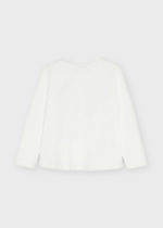 Mayoral Παιδική Μπλούζα μακρυμάνικη για Κορίτσι Εκρού 12-04012-070 - Image 3