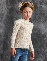 Abel & Lula Παιδική Μπλούζα Καναλέ Σταμπωτή για Κορίτσι Μπεζ 05613-006