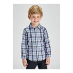 Mayoral Παιδικό Πουκάμισο καρό για αγόρι Γαλάζιο 21-04168-039