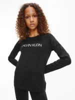 Calvin Klein Kids Παιδική Μπλούζα Intitutional Logo Long sleeve Unisex Μαύρο IG0IG01014-ΒΕΗ