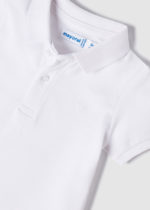 Mayoral Βρεφικό Μπλουζάκι Πόλο κοντομάνικο για Αγόρι Λευκό 22-00102-082 - Image 3