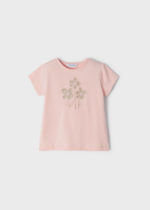 Mayoral Παιδικό Μπλουζακι κοντομάνικο για Κορίτσι Απαλό Ροζ 22-00174-055