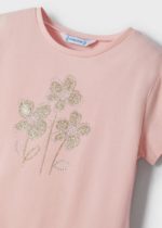Mayoral Παιδικό Μπλουζακι κοντομάνικο για Κορίτσι Απαλό Ροζ 22-00174-055 - Image 3