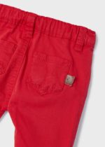 Mayoral Βρεφικό Παντελόνι λοξότσεπο για Αγόρι Κόκκινο 22-00595-086 - Image 3