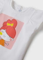 Mayoral Βρεφικό Μπλουζάκι κοντομάνικο για Κορίτσι Κοραλί 22-01023-057 - Image 3