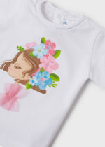 Mayoral Μπλουζάκι Βρεφικό μακρυμάνικο για Κορίτσι Λευκό 22-01035-093 - Image 3